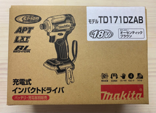 中古 マキタ　TD171  18V 充電式 インパクトドライバ