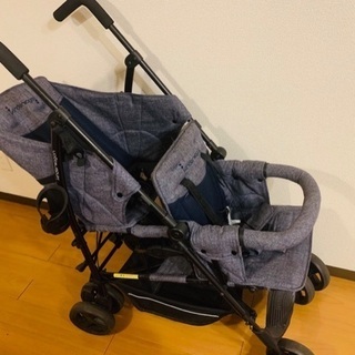 キンダーワゴン 双子用 ベビーザらス限定 DUO シティHOP（ブルーデニム