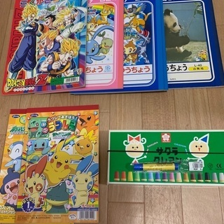 自由帳・ミニうつしえ・クレヨン・落書き帳