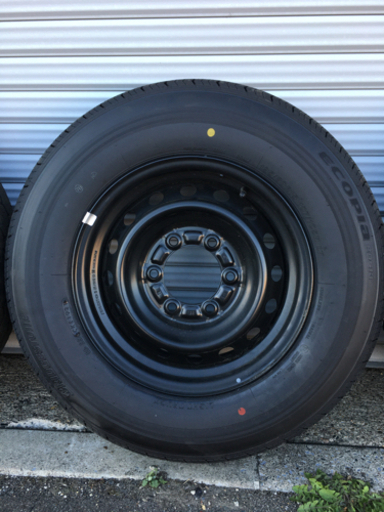ハイエース 新車外し 純正15インチタイヤホイール 195/80R15 バン用 トヨタ 超美品 ブリヂストン エコピア　21年製造