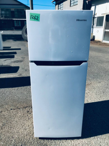②✨2019年製✨1262番 Hisense✨2ドア冷凍冷蔵庫✨HR-B12C‼️