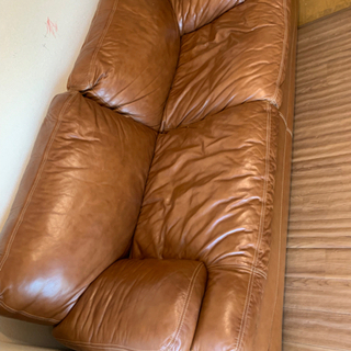 美品‼️本革3人掛けソファーの画像