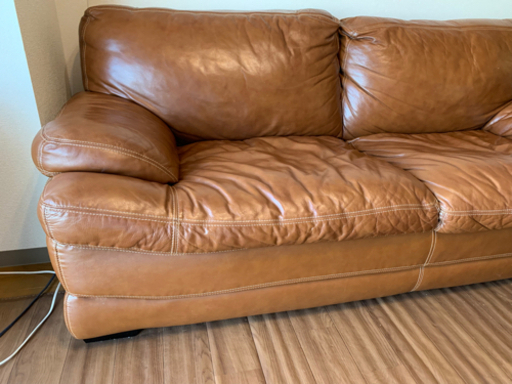 美品‼️本革3人掛けソファー