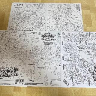 未使用・プリキュア・ぬりえ 5種×2枚・10枚セット❤️①