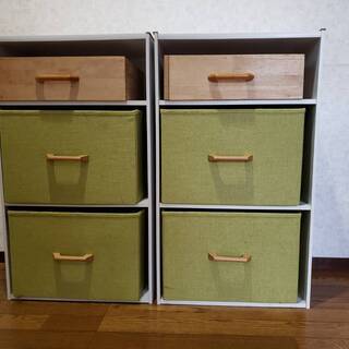 カラーボックス＋収納ケースの2セットをお安くお譲りします