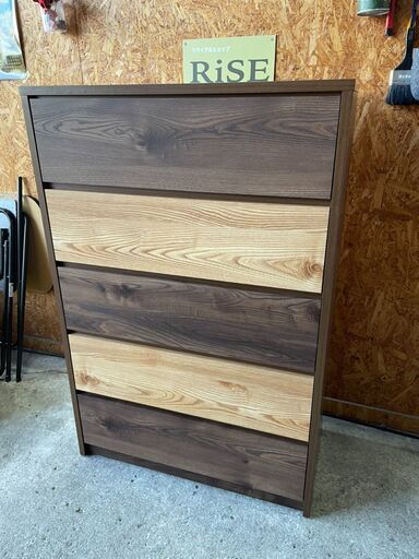 P0302　チェスト　タンス　5段　おしゃれ