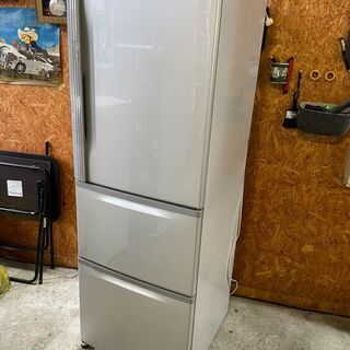 P0402　3ドア冷蔵庫　東芝３７５L　札幌市内配達無料