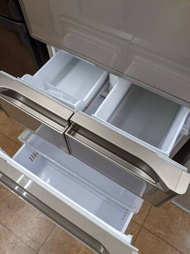 ?お値下げしました?✨真空チルド搭載✨ガラストップ HITACHI 470L冷蔵庫 5ドア R-S4700E 日立 ヒタチ