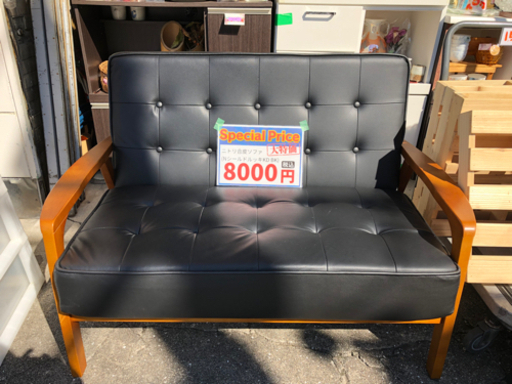 売り切れ? 超おすすめ品!! 2人掛けソファー? 現品限り！ 早い者勝ちです? 熊本リサイクルワンピース