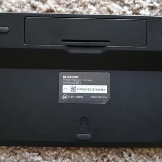 無料　さしあげます。　エレコム ワイヤレスキーボード Bluetooth TK-FBP052BKの画像
