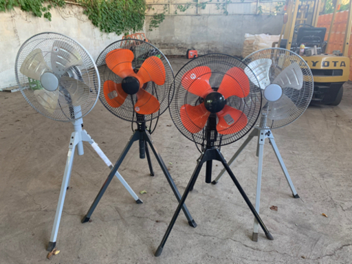 【受け渡し予定者決定】４５㎝工場扇　中古４台セット