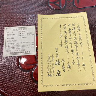 漆塗り　盆の画像
