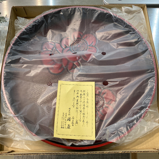 漆塗り　盆