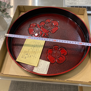 漆塗り　盆の画像