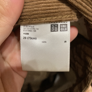 UNIQLO ユニクロ　コーデュロイパンツの画像