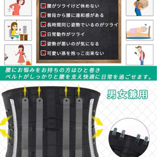 腰サポートベルトSサイズの画像