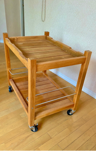 (1月下旬まで断捨離)お届けします Tectona フランス製 キャスター付き収納ラック