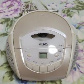 【値下げしました】TDK ポータブル ラジオ付きCDプレーヤー
