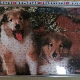犬のパズル（フレーム付き）