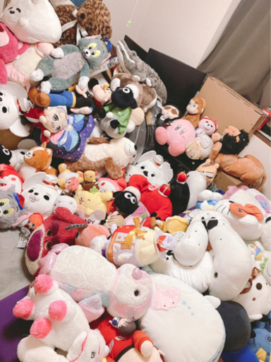 ぬいぐるみ　トラック一台分！？