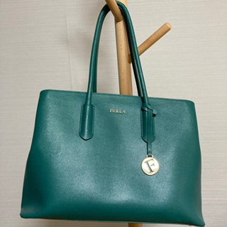 FURLA トートバッグ 海外購入品／グリーン 緑 カバン フルラ