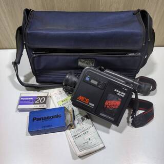 ジャンク　ナショナル　古いビデオカメラ　VHS