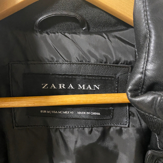 ZARA フェイクレザー　ジャケット、値下げの画像