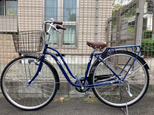 「アサヒサイクル」2021 スウェル27インチ 6段変速 オートライト シティサイクル 自転車
