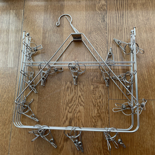 【お渡し決定しました】ステンレス 物干しハンガーの画像