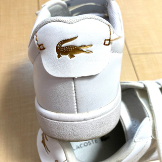 【ラコステ】白スニーカー♪size24㎝の画像
