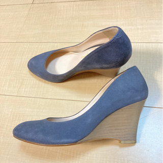 【銀座かねまつ】☆ウェッジソールパンプス☆size24㎝Dの画像