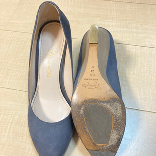 【銀座かねまつ】☆ウェッジソールパンプス☆size24㎝Dの画像