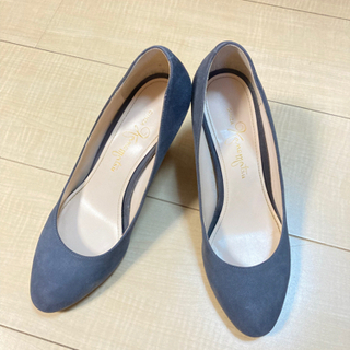 【銀座かねまつ】☆ウェッジソールパンプス☆size24㎝D