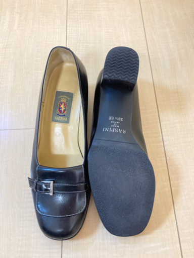 【ラスピー二】☆RASPINI☆チャンキーヒールパンプス♪size23.5EE