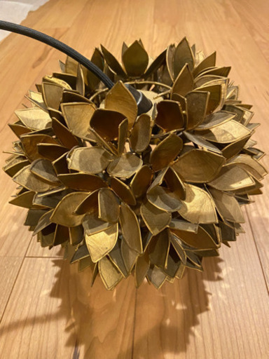 kaja/シェル/フラワーランプ/ゴールドSサイズ