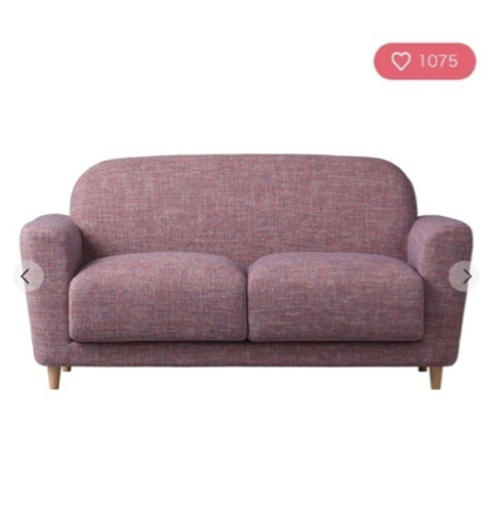 Francfranc 2Pソファ ヌボラ ピンク