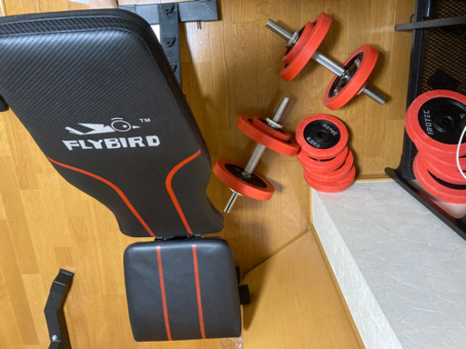 筋トレセット　40キロダンベル、ベンチ台、懸垂器、ディップスタンド