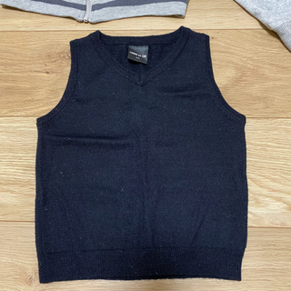 秋冬物☆子供服お下がり☆ベストパーカーの画像