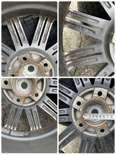 再値下げ 215/55R17 50カムリ アルミホイール スタッドレスタイヤ グッドイヤー ナット付き アイスナビ6 