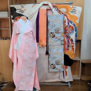 振り袖(お)、長襦袢、袋帯、小物セットの画像