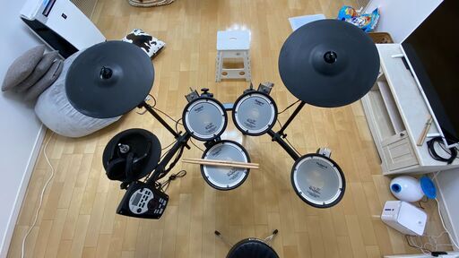 【電子ドラム】Roland TD-11KQPS（ペダル２個・椅子・スティック２セット・ヘッドフォン・練習DVD付）