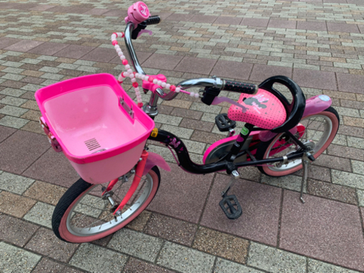 【取引中】16インチ　ミニーちゃん自転車　補助輪おまけ有り
