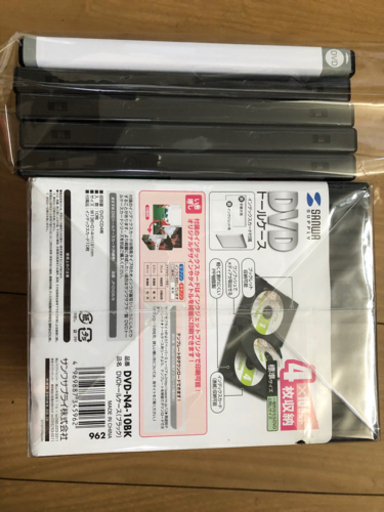 DVDトールケース 4枚収納 10+5枚セット