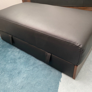 【値下げ】オットマン　スツール　黒　使いやすいの画像
