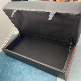 【値下げ】オットマン　スツール　黒　使いやすいの画像