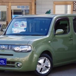 日産 キューブ   💚珍しいボディカラー グリーン💚