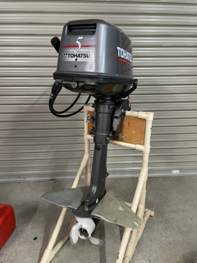 トーハツ5馬力船外機　始動確認済み