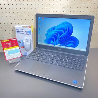 Y839 Dellノートパソコンi5高速SSDサクサクWindows11オフィス 安心の1ヵ月保証 2019年製 Windows11 高速SSD オフィス＆マウス付き