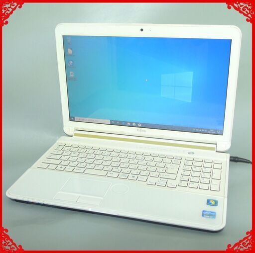 新品爆速SSD 中古美品 ノートパソコン 15型ワイド 富士通 AH77/K 第3世代 i7 4コア 8GB Blu-ray 無線LAN webカメラ Windows10 Office