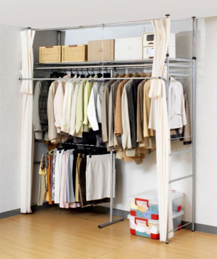 つっぱり式　クローゼット　☆11/3までの引き取り
